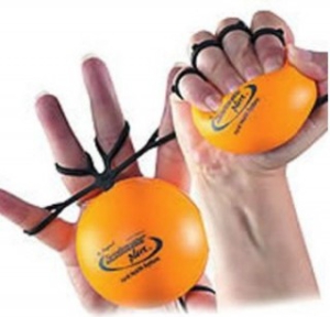 Plaukstas &ndash; pirkstu trenažieris ''Handmaster'' oranžs