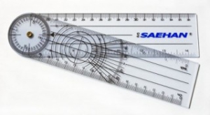 Plastmasas goniometrs 20 cm - SH5205  (2 mm biezi)