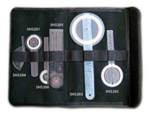 Plastmasas goniometru komplekts (6 gab) SH5206